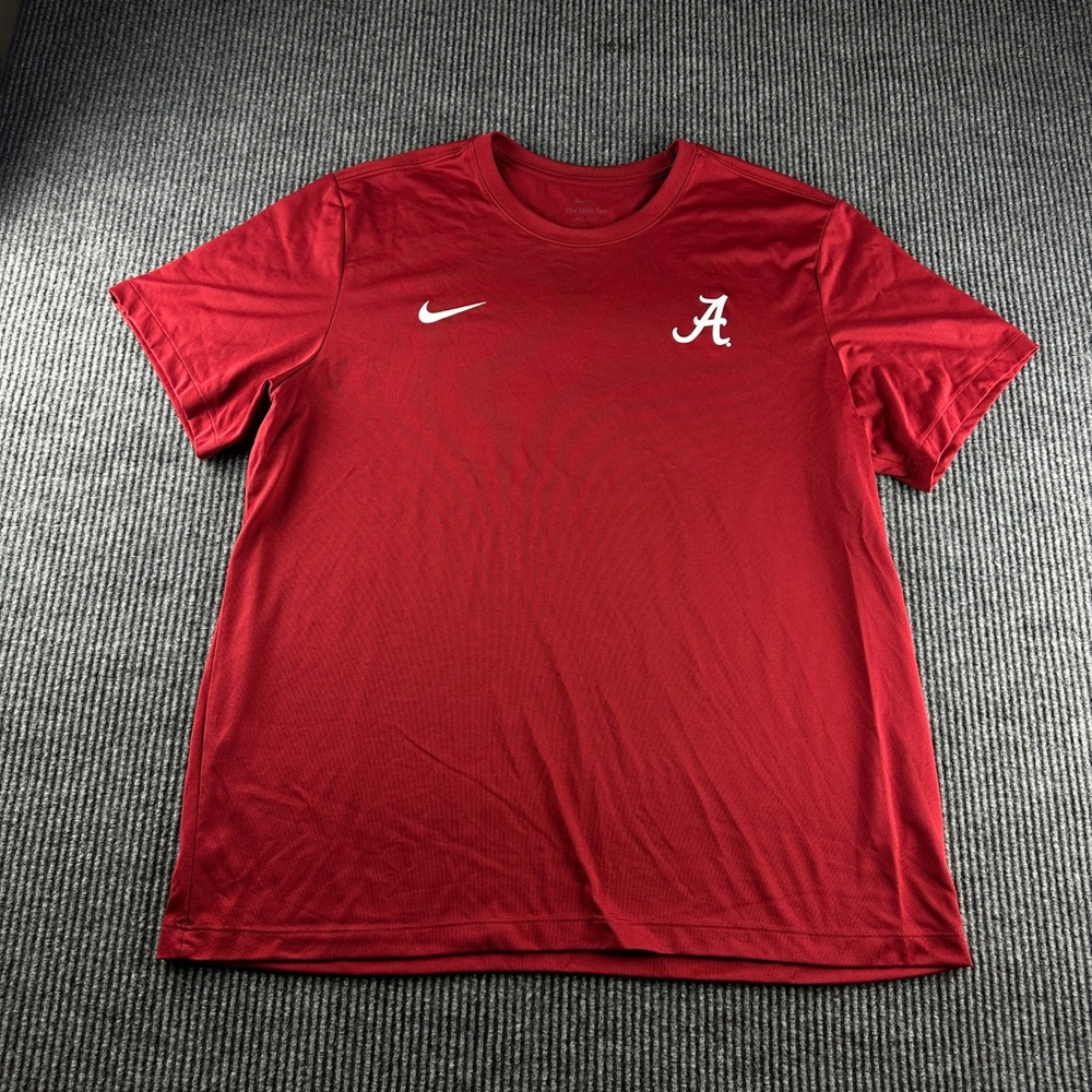Nike Alabama Crimson Tide Dri-FIT Shirt Mens XL Red Short Sleeve T-Shirt 3023